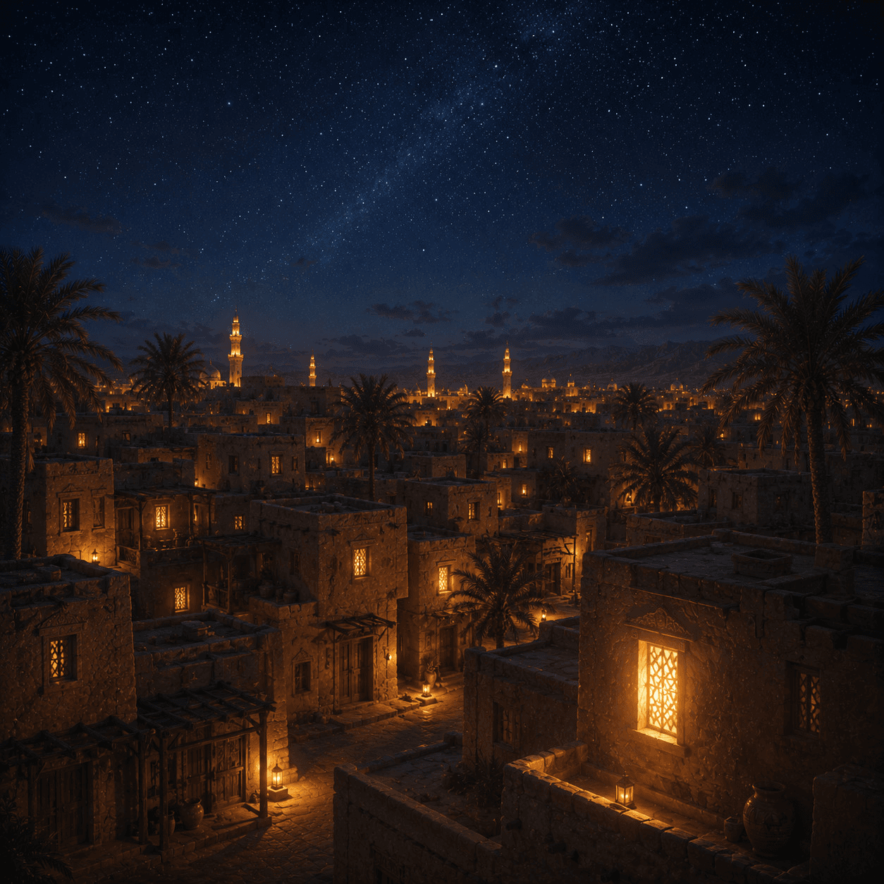 Aisha: illustrated scene